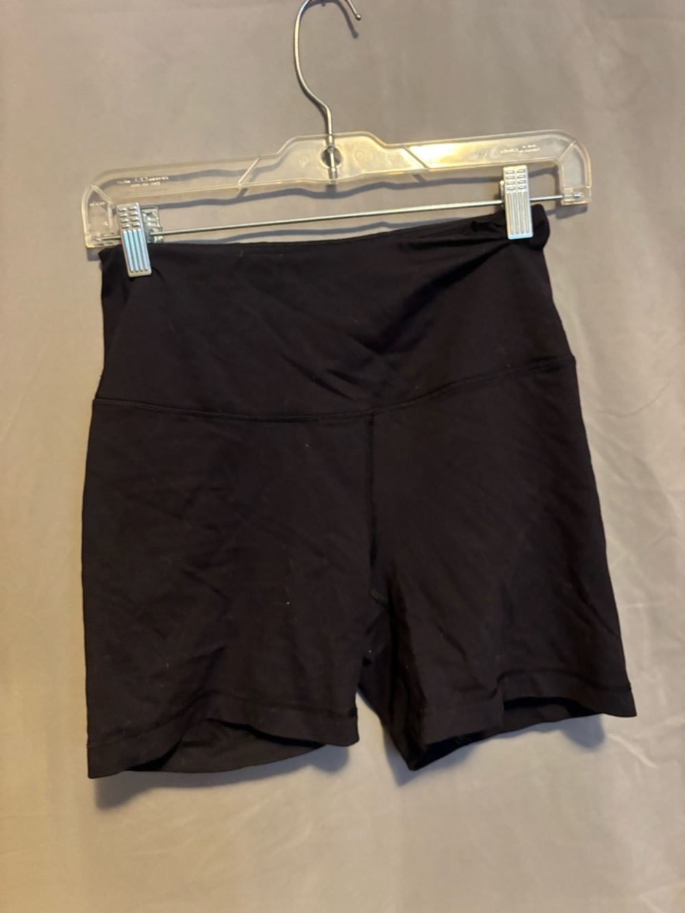 90 Degree By Reflex Black High-Waist Bike Shorts